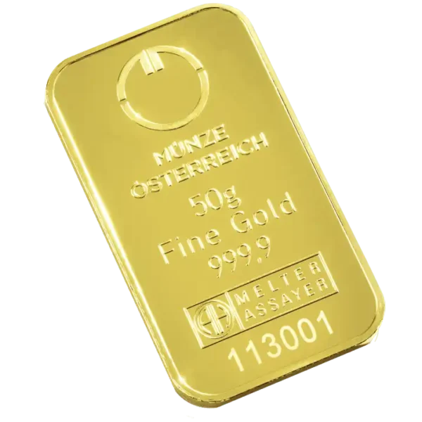 Златно кюлче Austrian Mint 50 грама – надеждна златна инвестиция