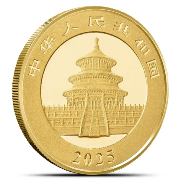 2025 30g China Gold panda coin 2025 design reverse
