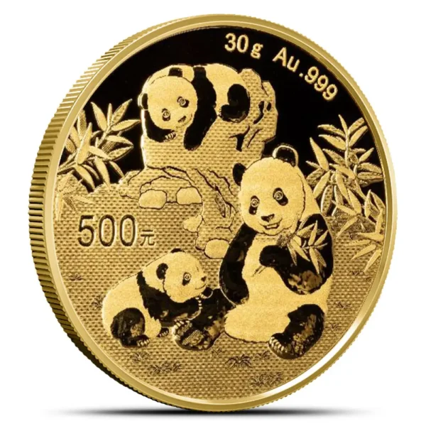 30g China Gold panda coin 2025 design