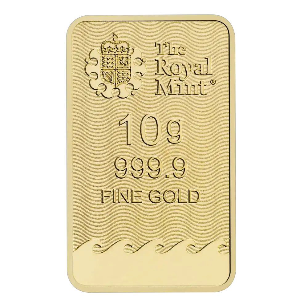 Златно кюлче Britannia 10 г – обратна страна от The Royal Mint Златно кюлче Britannia 10 грама The Royal Mint – обратна страна