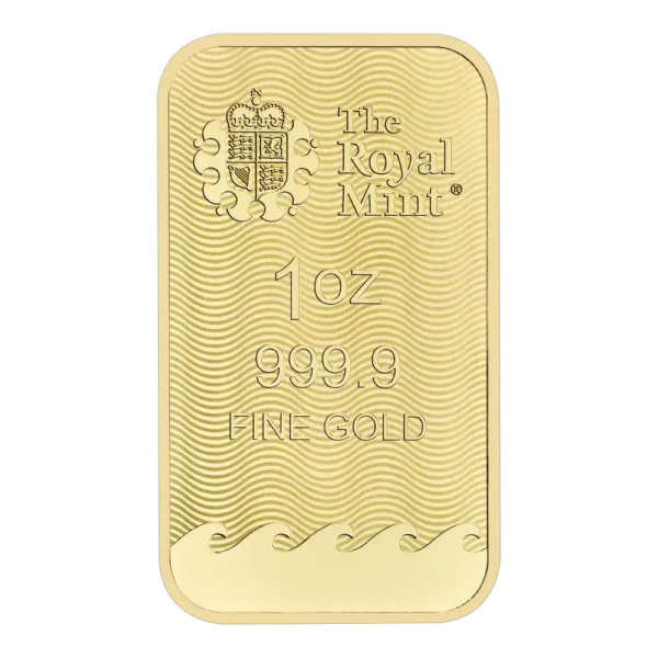 Златно кюлче Britannia 1 тройунция The Royal Mint – лицева страна
