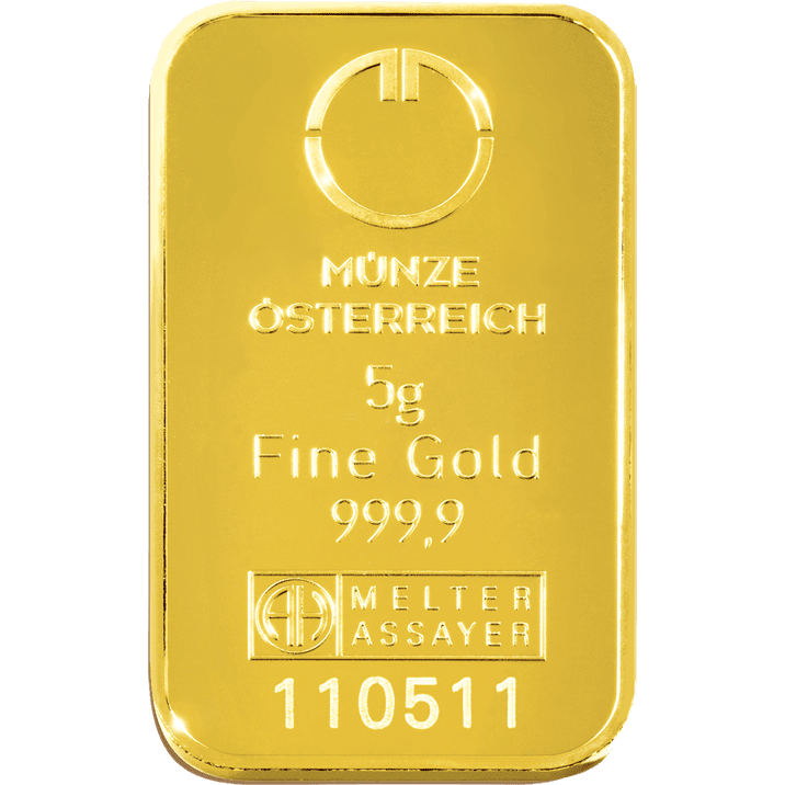 5g Austrian Mint Gold Bar 5g Austrian Mint Gold Bar