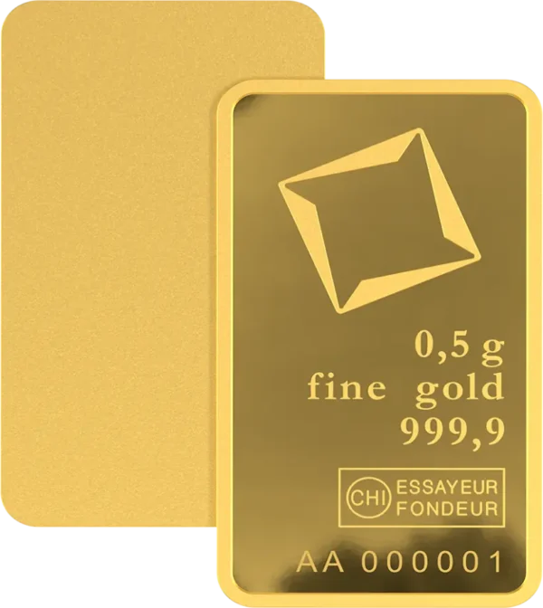 Valcambi 5 gram gold bar – 999.9 fine investment gold, pure gold
