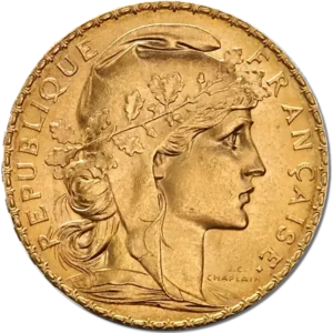 Златна Монета 10 Френски Франка Мариана 1899-1914