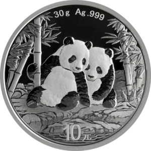 2026 Chinese Panda silver coin with panda design, .999 fine silver, Chinese Mint bullion coin