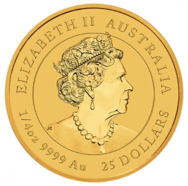 2021-1-4-oz-year-of-the-ox-gold-coin-perth-mint-lunar-series-iii-non-proof-rev 2021 1/4 унция златна монета Австралийски лунар година на Вола