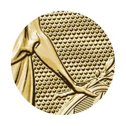 Монета Britannia със скрит латентен защитен елемент